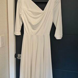 Black Halo by Laurel Berman Jackie O Swing Dress in Cream